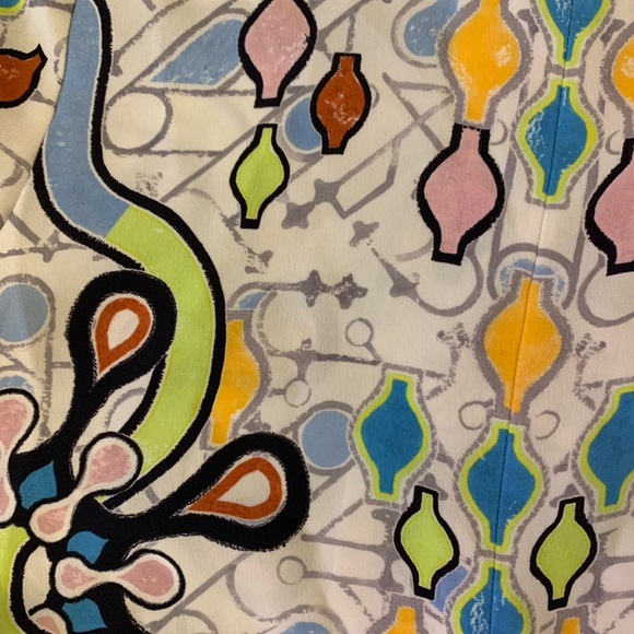 Peter Pilotto Designer ART Shirt DRESS 2 XS Geometric Print 70’s Mosaic - Picture 4 of 4